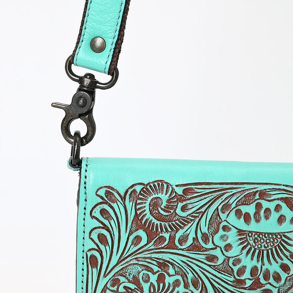 ADBGZ893 Tooled Leather Wallet Crossbody | American Darling