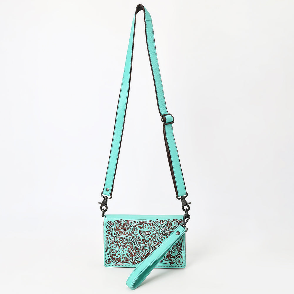 ADBGZ893 Tooled Leather Wallet Crossbody | American Darling