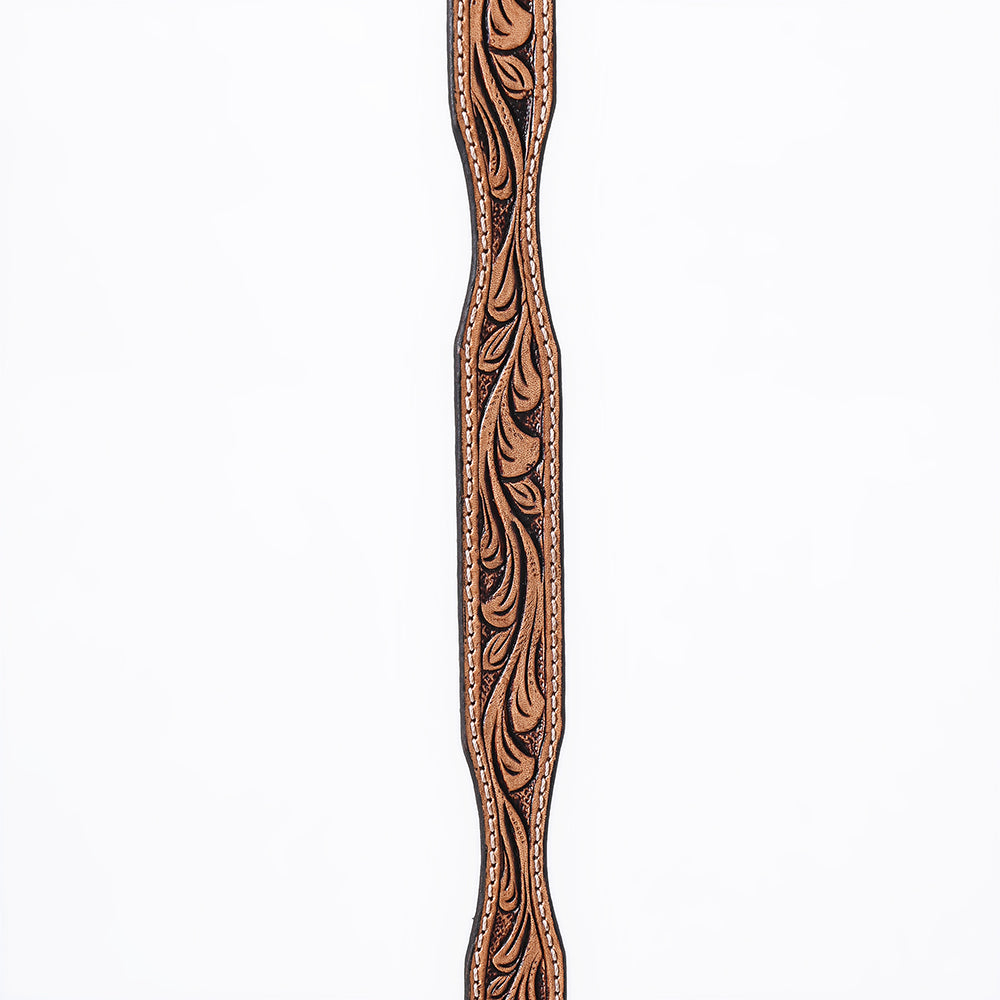 ADHTBR119 Hand tooled Genuine American Leather Hatband Unisex