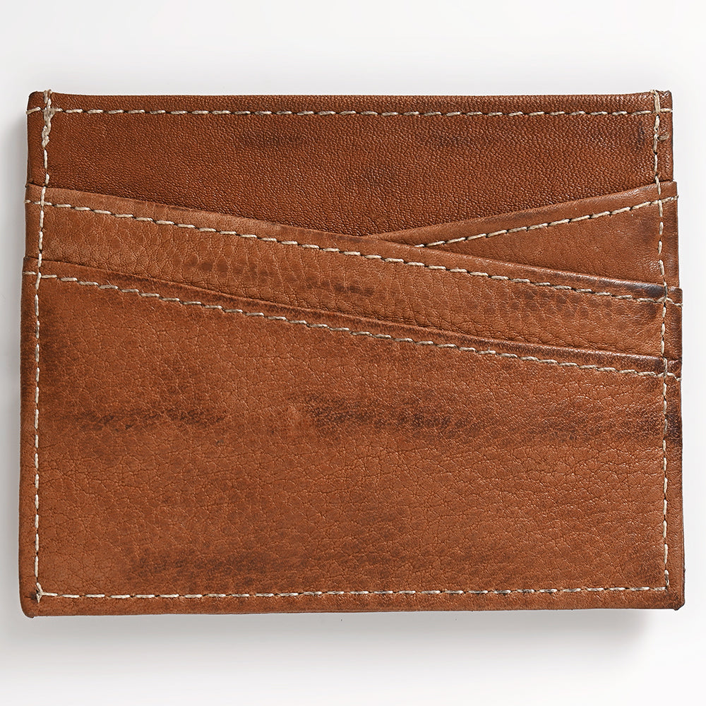 ADCCM102 Slim Leather Card Holder - Minimalist Wallet for Everyday Carry