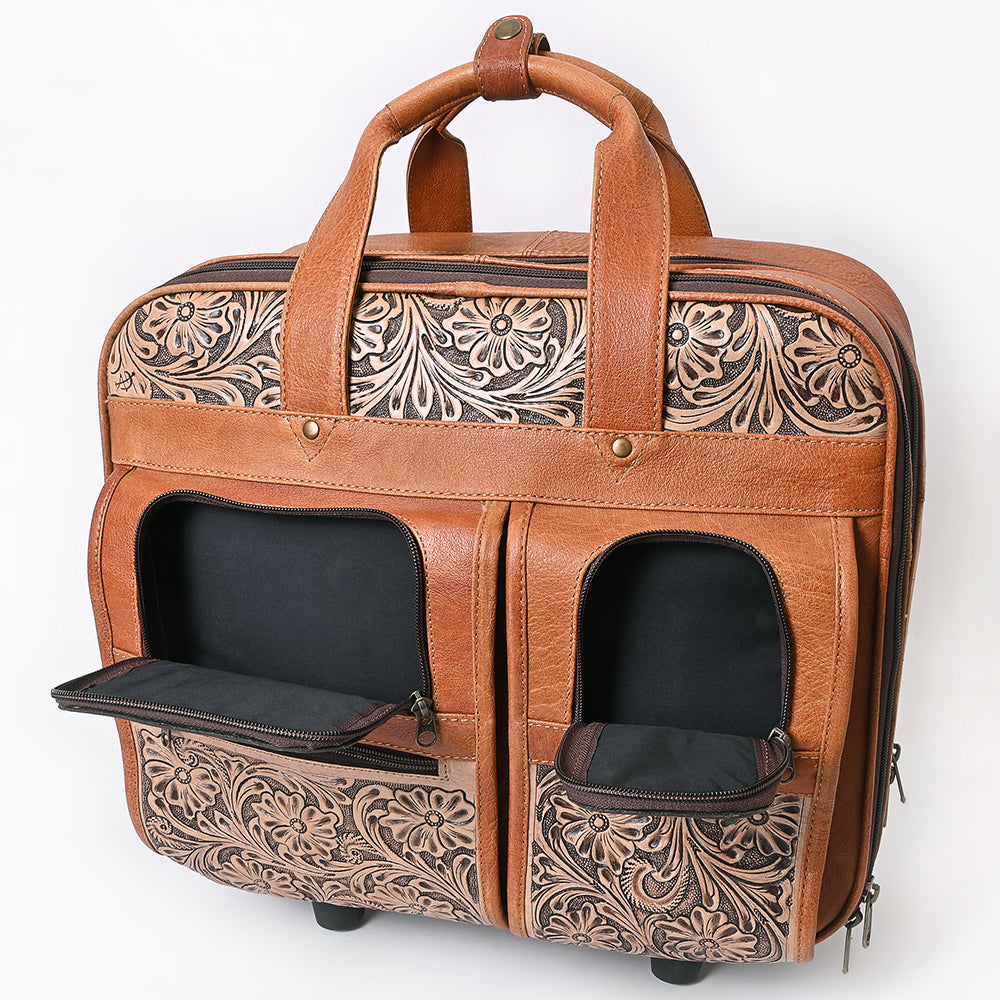 ADBG1602 Travel Case Hand Tooled Genuine Leather women bag western Bag