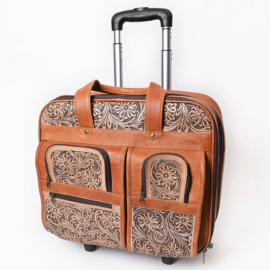 ADBG1602 Travel Case Hand Tooled Genuine Leather women bag western Bag