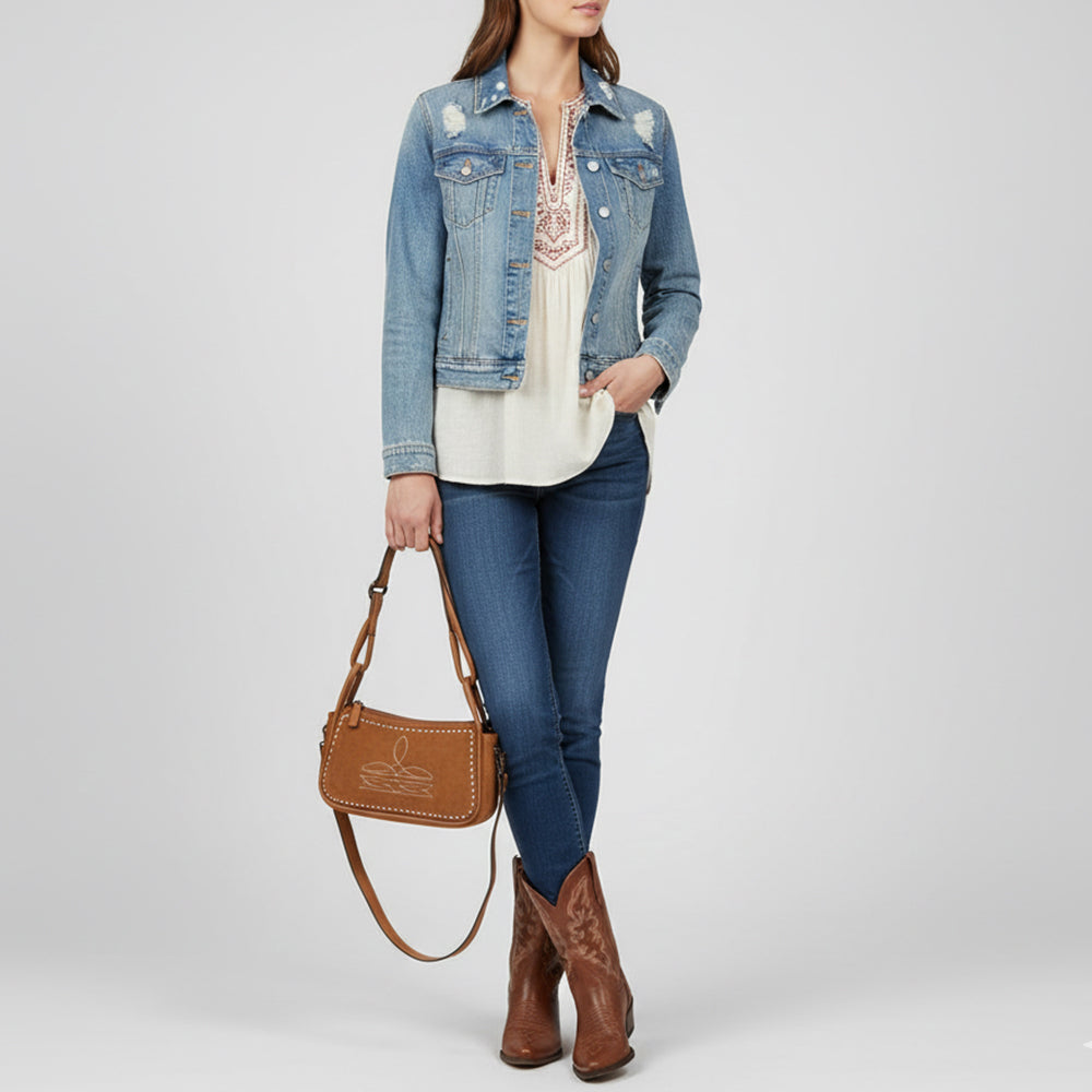 ADBGM528 Crossbody Genuine Suede Leather Women Bag