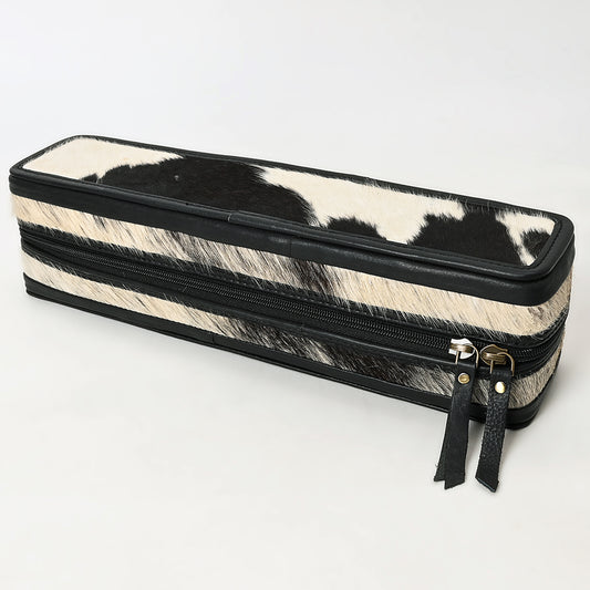 ADBGA707 Hair-On Cowhide Hair Straightener Case - Leather Western Organizer