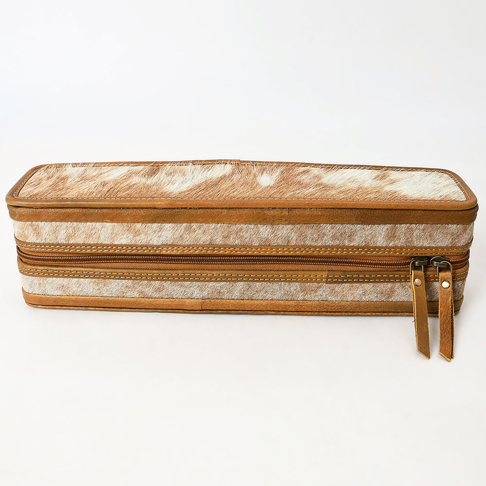 ADBGA707 Hair-On Cowhide Hair Straightener Case - Leather Western Organizer