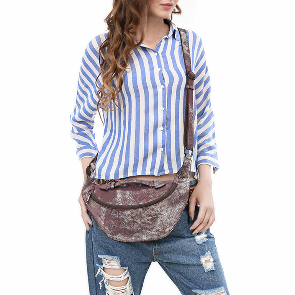 ADBGZ909 Sling Hair-On Genuine Western Leather Women Bag