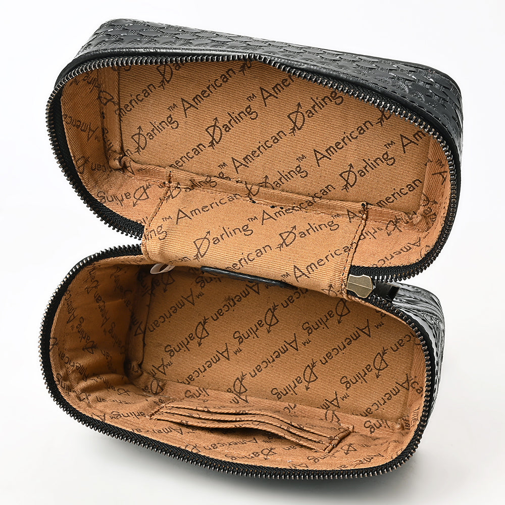 ADBGZ913A Jewelry Case Genuine Western Leather Women Bag