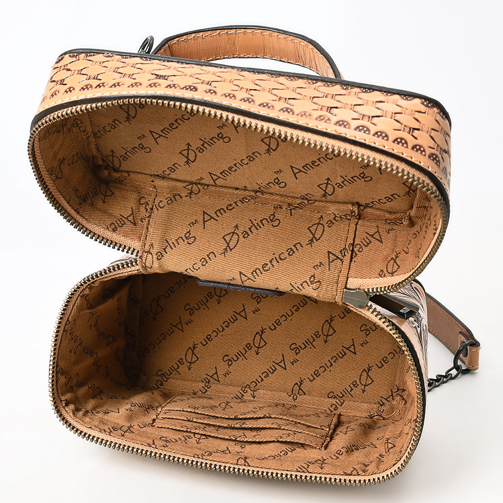 ADBGZ913 Jewelry Case Genuine Western Leather Women Bag