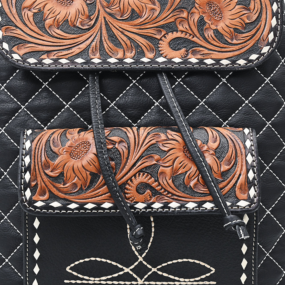 ADBGA731 Backpack Hand Tooled Genuine Leather women bag western Bag