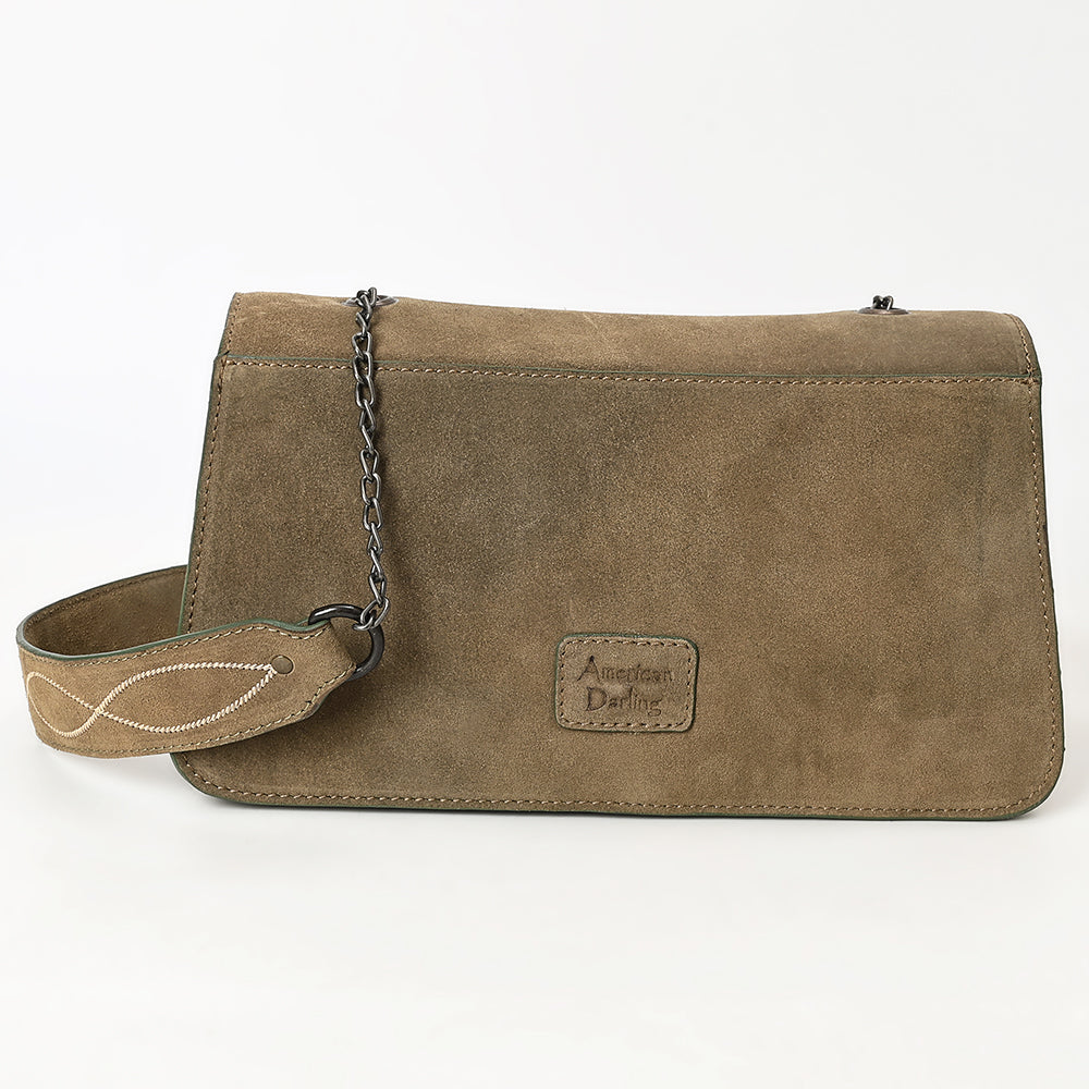 ADBGZX104 Crossbody Western Genuine suede Leather women bag