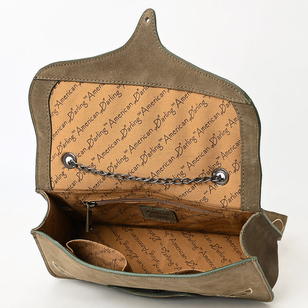 ADBGZX104 Crossbody Western Genuine suede Leather women bag