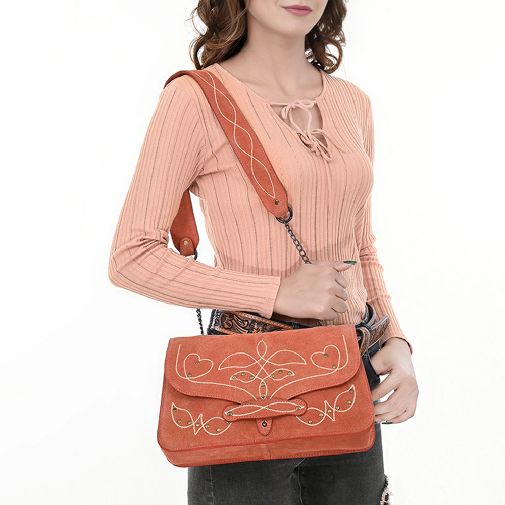 ADBGZX104 Wallet Western Genuine suede Leather women bag