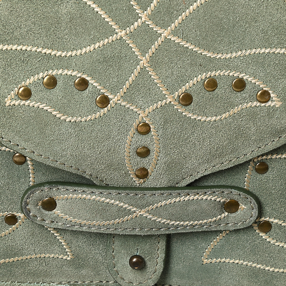 ADBGZX105 Wallet Western Genuine suede Leather women bag