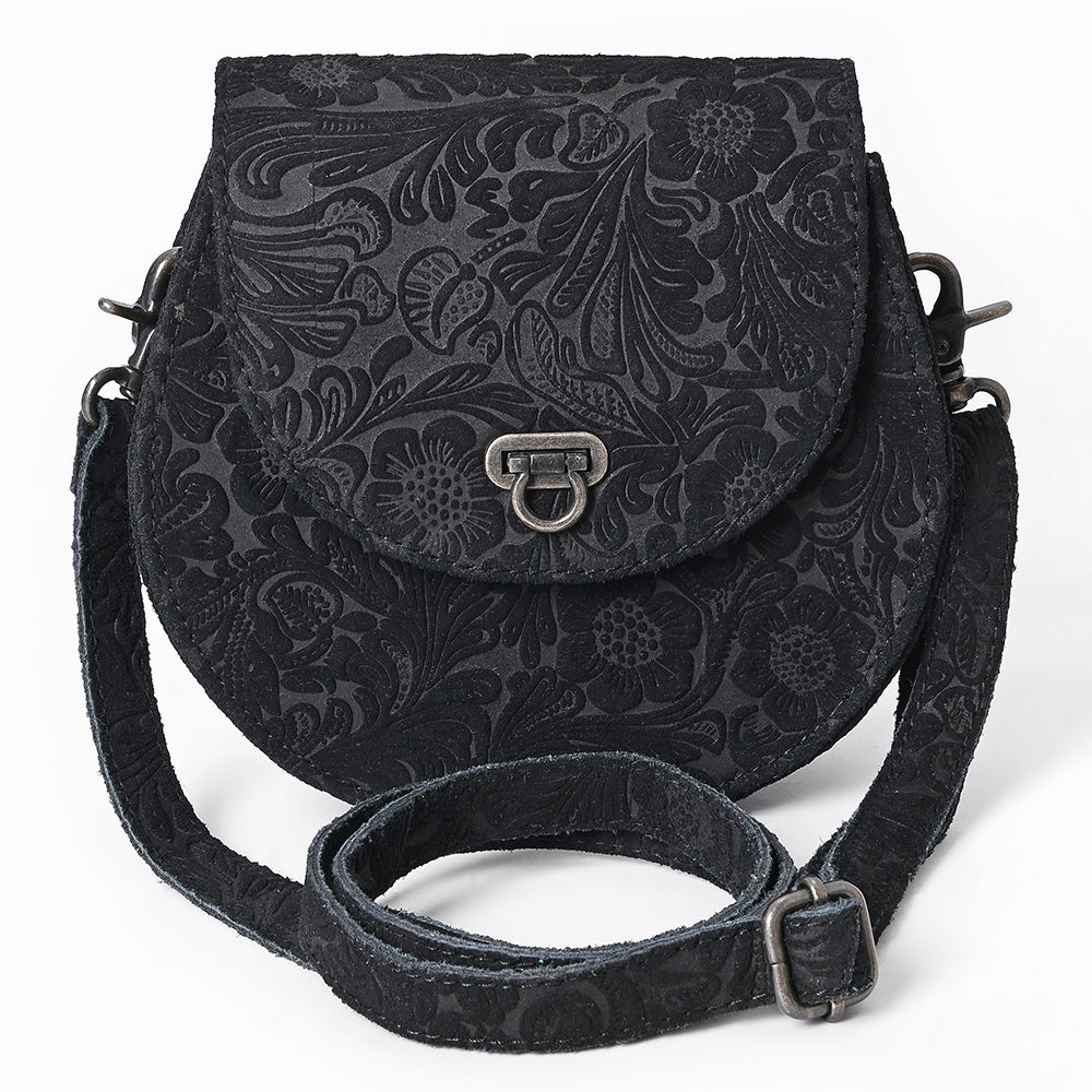 ADBG1693 Tooled Leather Crossbody - Western Handmade Bag by American Darling