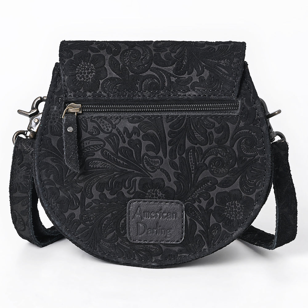ADBG1693 Tooled Leather Crossbody - Western Handmade Bag by American Darling