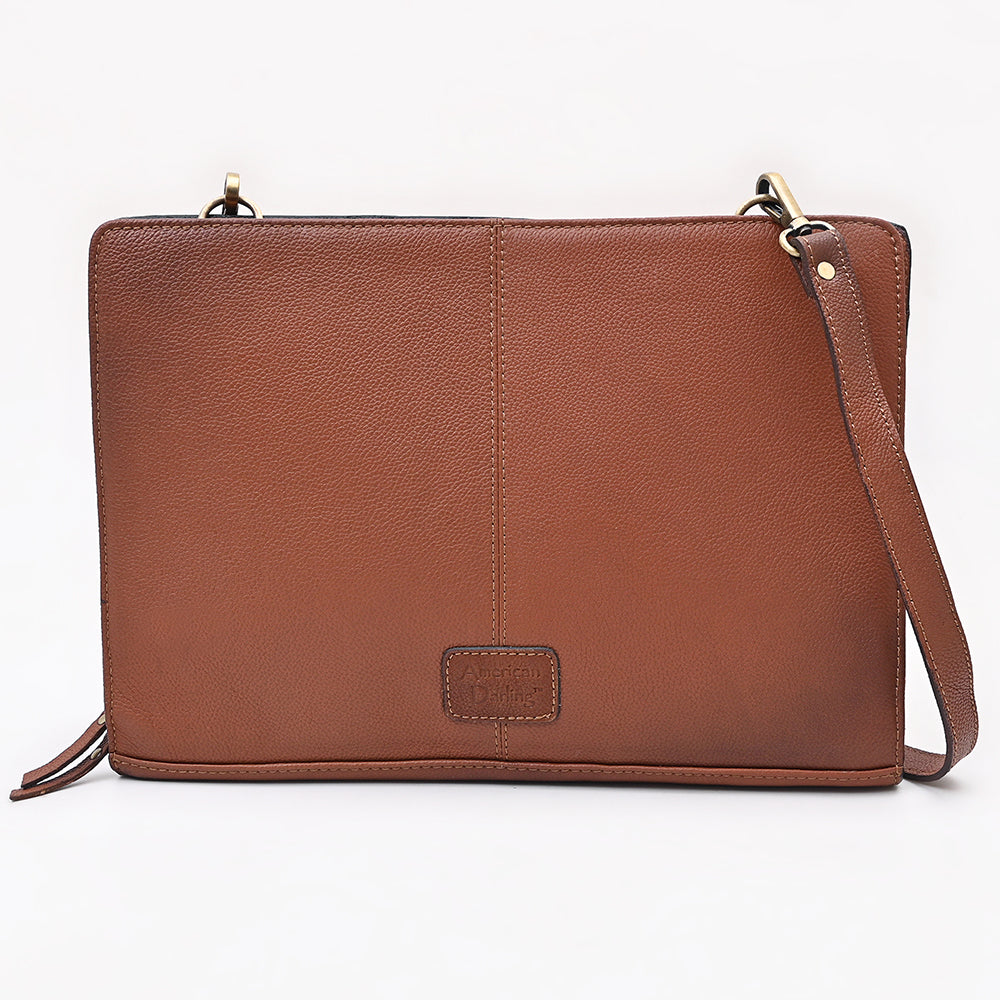 ADBGA752 Portfolio Hand Tooled Genuine Leather women bag western Bag