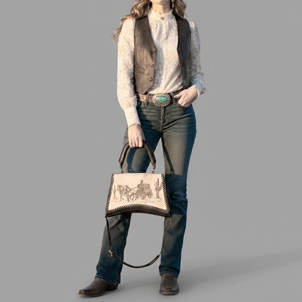 ADBGM591 Crossbody Genuine Western Leather Women Bag