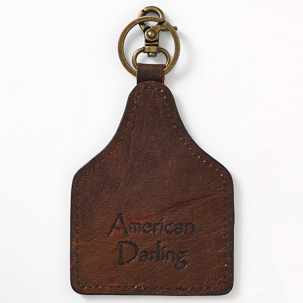 ADKRM145  Hair-On Genuine Leather Keyring Beautiful Horse Print