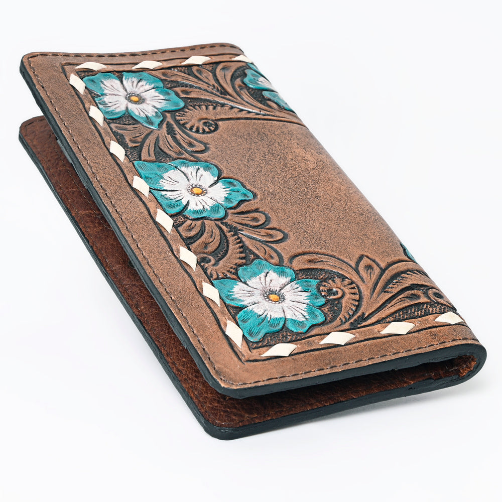 KBG206 American Darling Genuine Leather Hand Tooled Floral Wallet