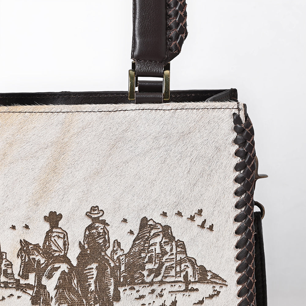 ADBGM625 Tote Hair-On  Genuine Western Leather Women Bag