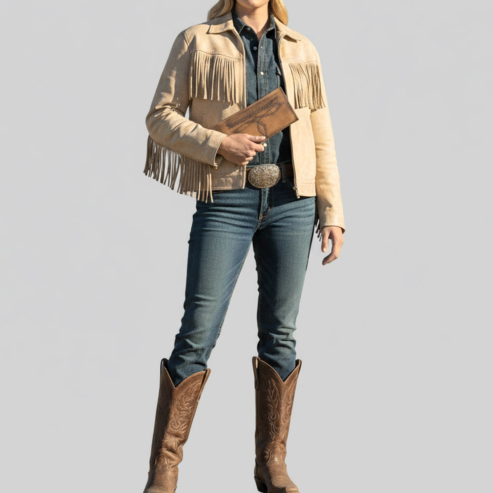 ADBGM530D Leather Rodeo Wallet with White Western Stitching - Long Bifold Cowboy Wallet