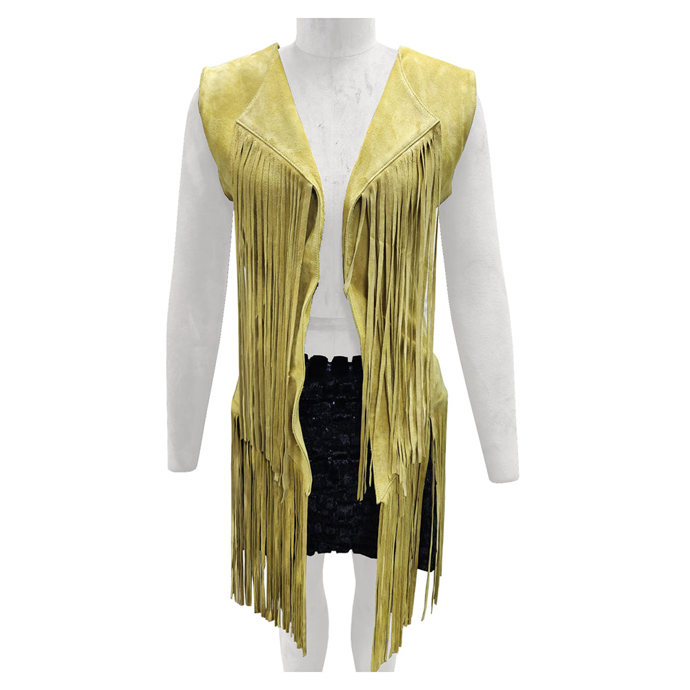 ADJKT050 Genuine Leather Women Shirt Jacket Dress