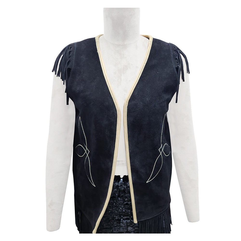 ADJKT055 Genuine Leather Women Shirt Jacket Dress
