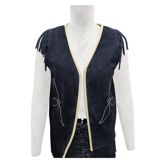 ADJKT055 Genuine Leather Women Shirt Jacket Dress