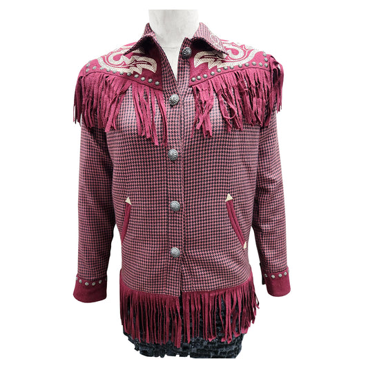 ADJKT061 Women Woolen Fabric Shirt Jacket Dress