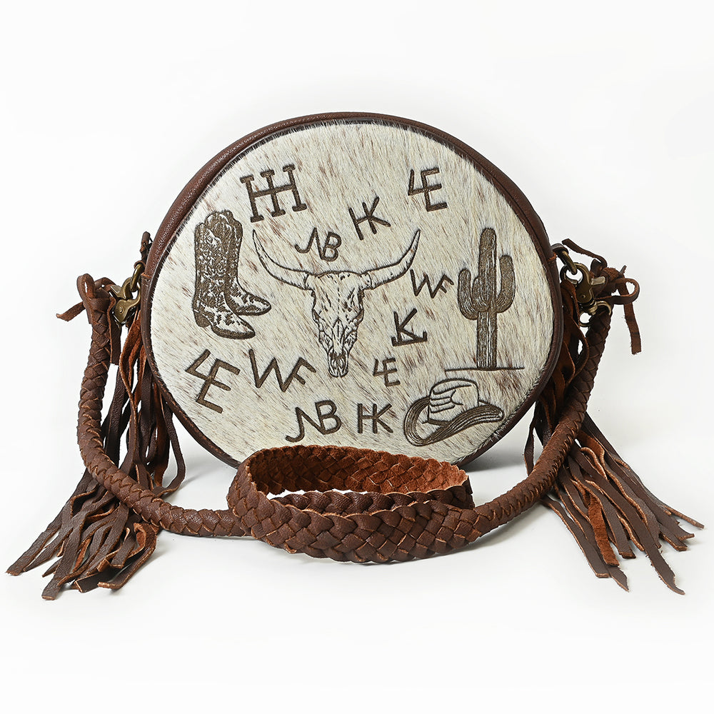 ADBGM672 Canteen  Hair on Genuine Leather Women Bag