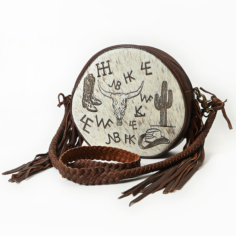 ADBGM672 Canteen  Hair on Genuine Leather Women Bag