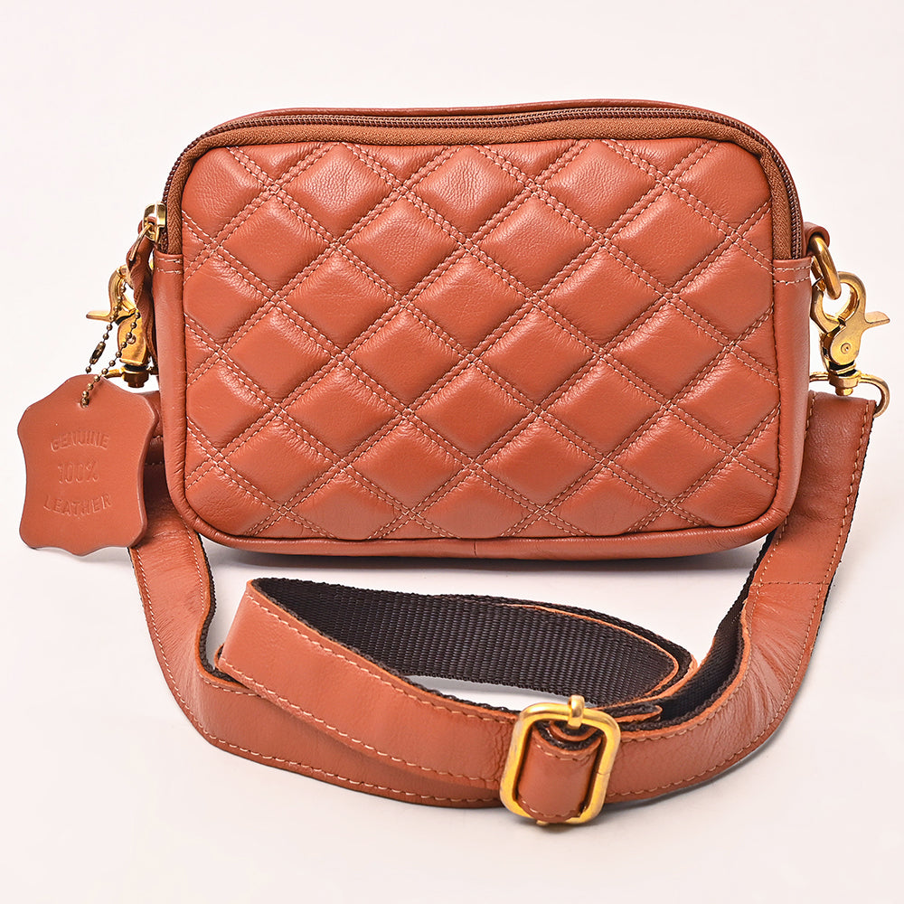 NMBGM183 Never Mind Handcrafted Quilted Leather Camera Bag