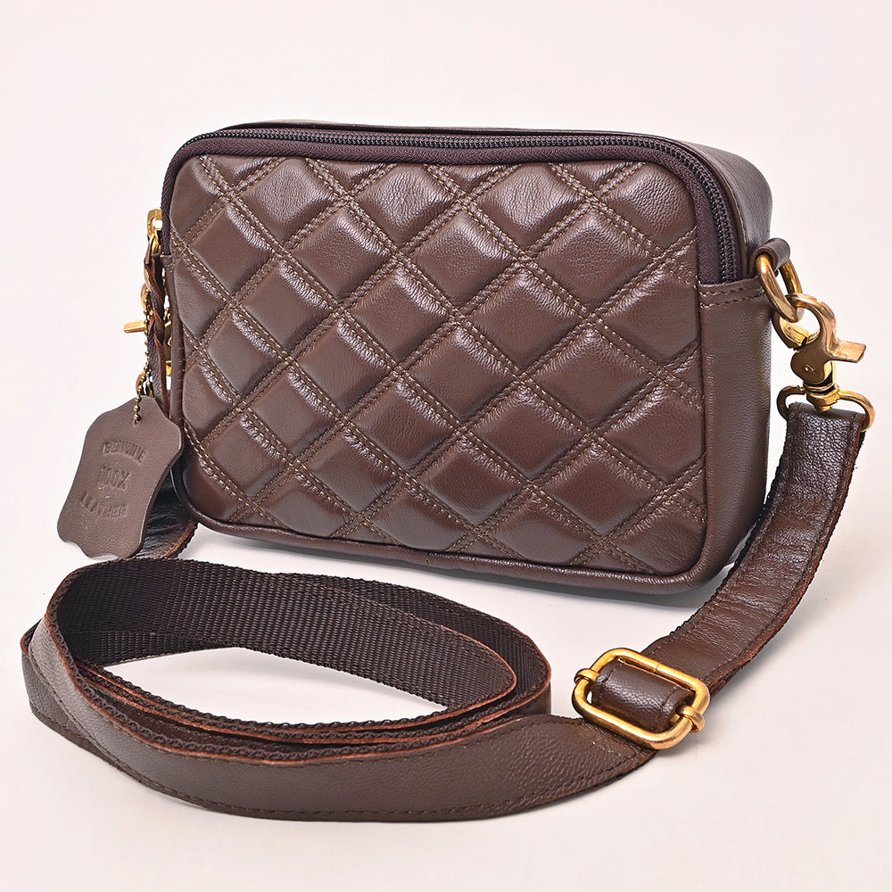 NMBGM183 Never Mind Handcrafted Quilted Leather Camera Bag