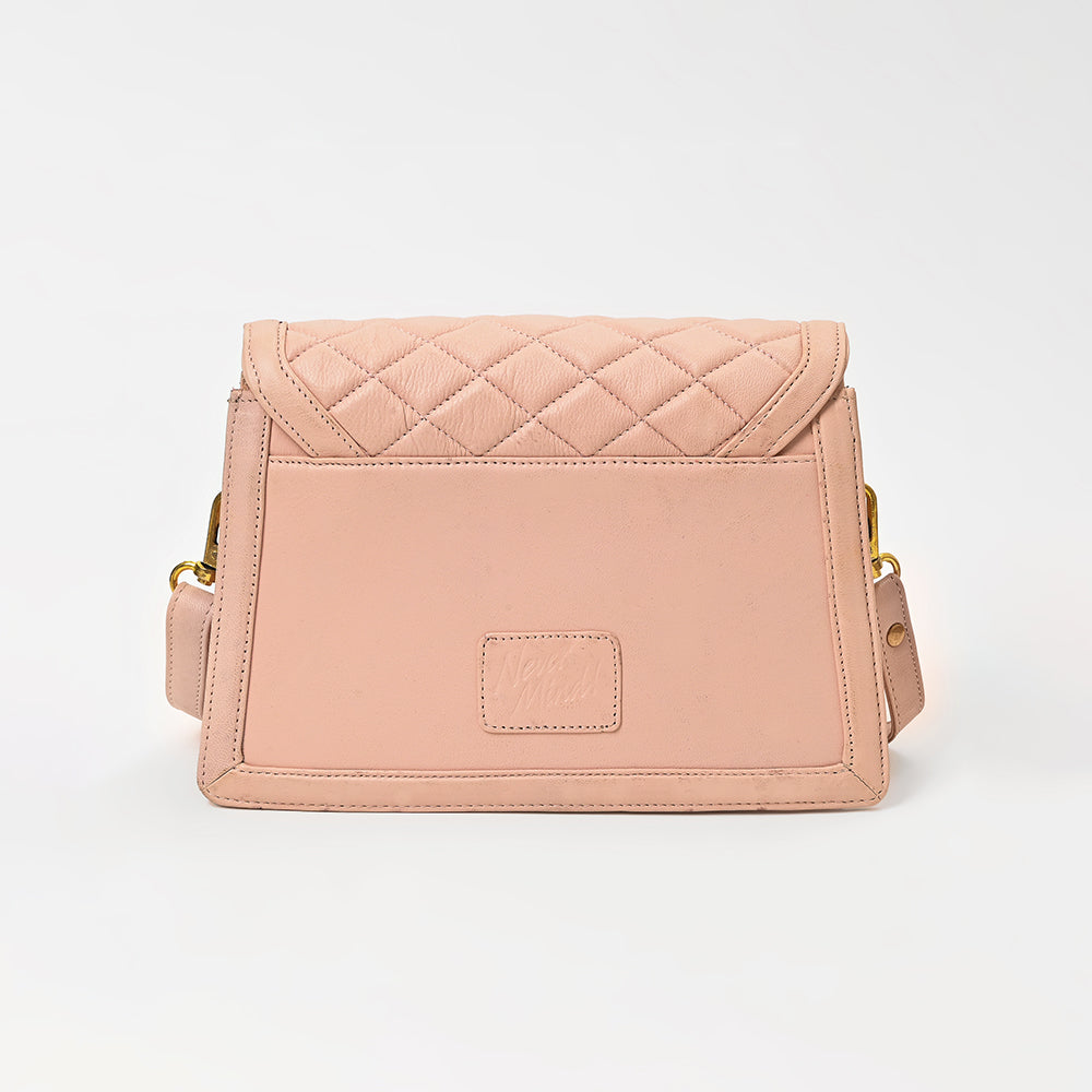 NMBGM191 Never Mind Quilted Leather Envelope Crossbody Bag
