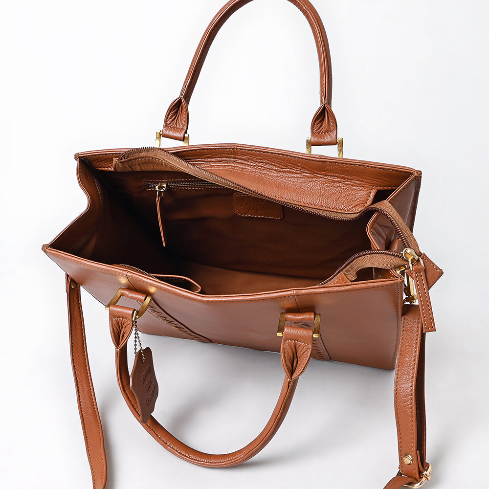 NMBGM199 Briefcase Genuine Western Leather Women Bag