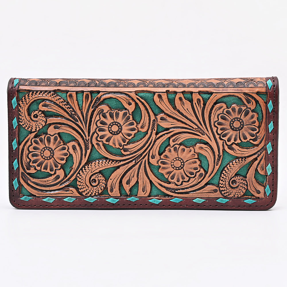 ADBG1741 Wallet Hand Tooled Genuine Leather women bag western Bag