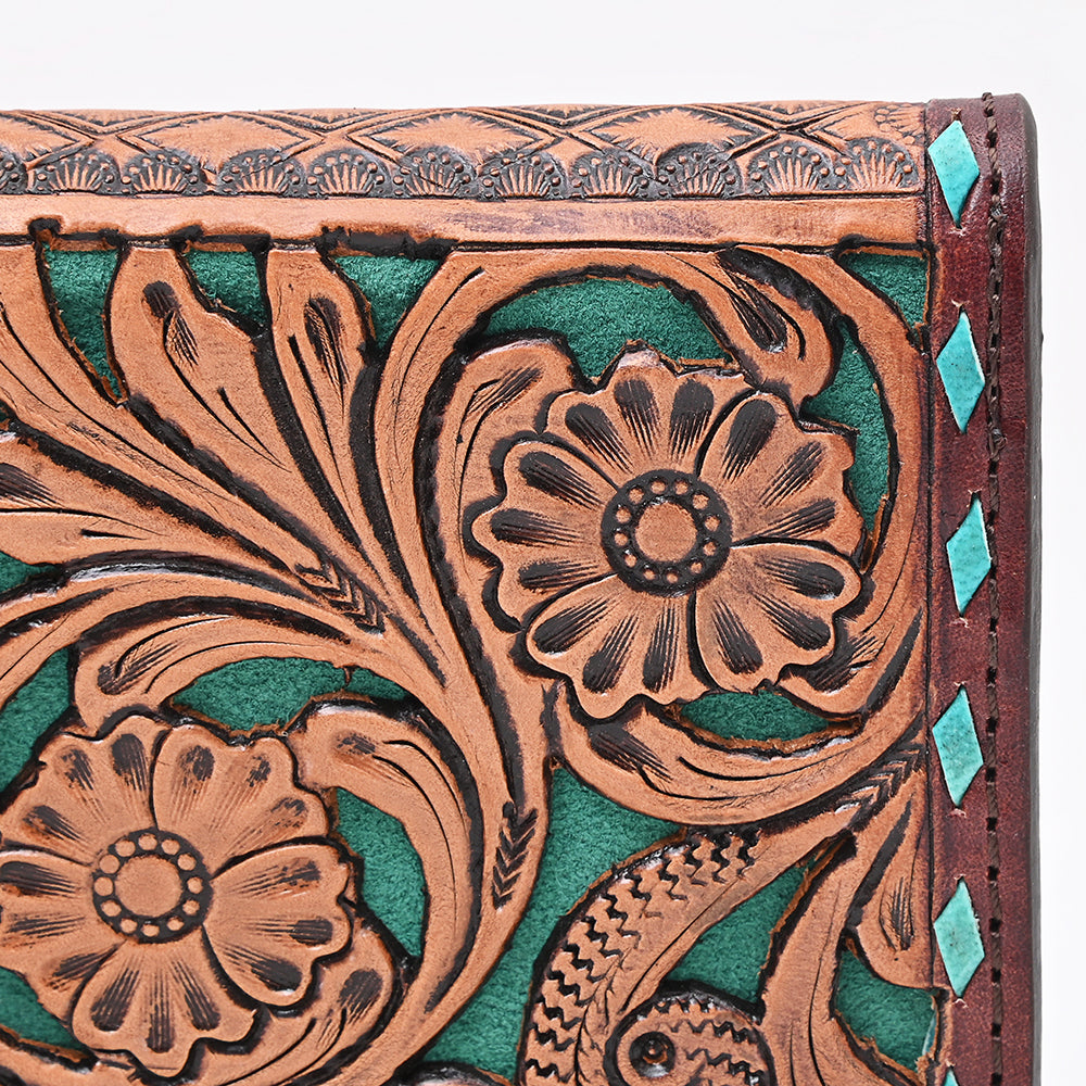 ADBG1741 Wallet Hand Tooled Genuine Leather women bag western Bag
