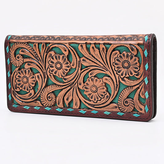 ADBG1741 Wallet Hand Tooled Genuine Leather women bag western Bag