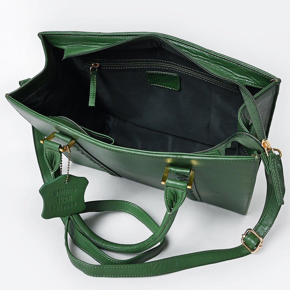 NMBGM199 Briefcase Genuine Western Leather Women Bag