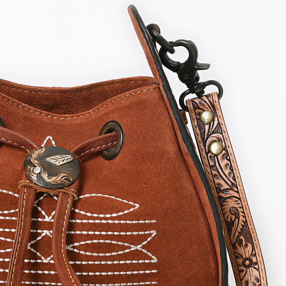 ADBG1749 Hobo Genuine suede Leather Genuine Leather women bag western Bag