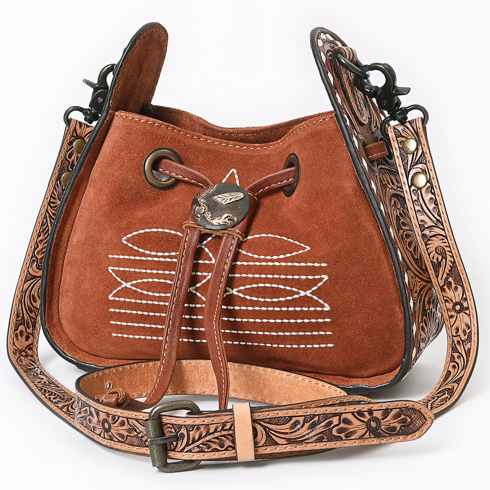 ADBG1749 Hobo Genuine suede Leather Genuine Leather women bag western Bag