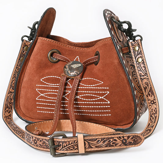 ADBG1749 Hobo Genuine suede Leather Genuine Leather women bag western Bag