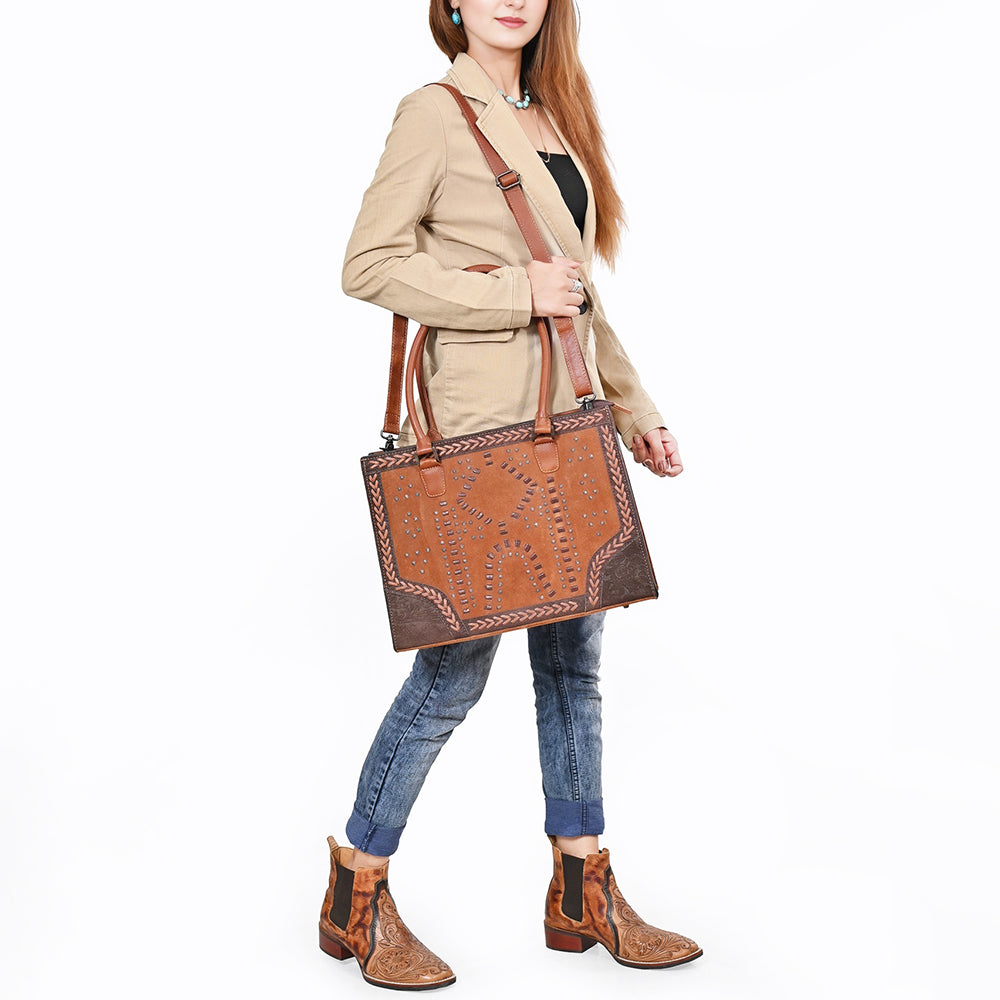 ADBG1755 Tote Embossed Genuine suede Genuine Leather women bag western Bag