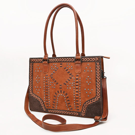 ADBG1755 Tote Embossed Genuine suede Genuine Leather women bag western Bag