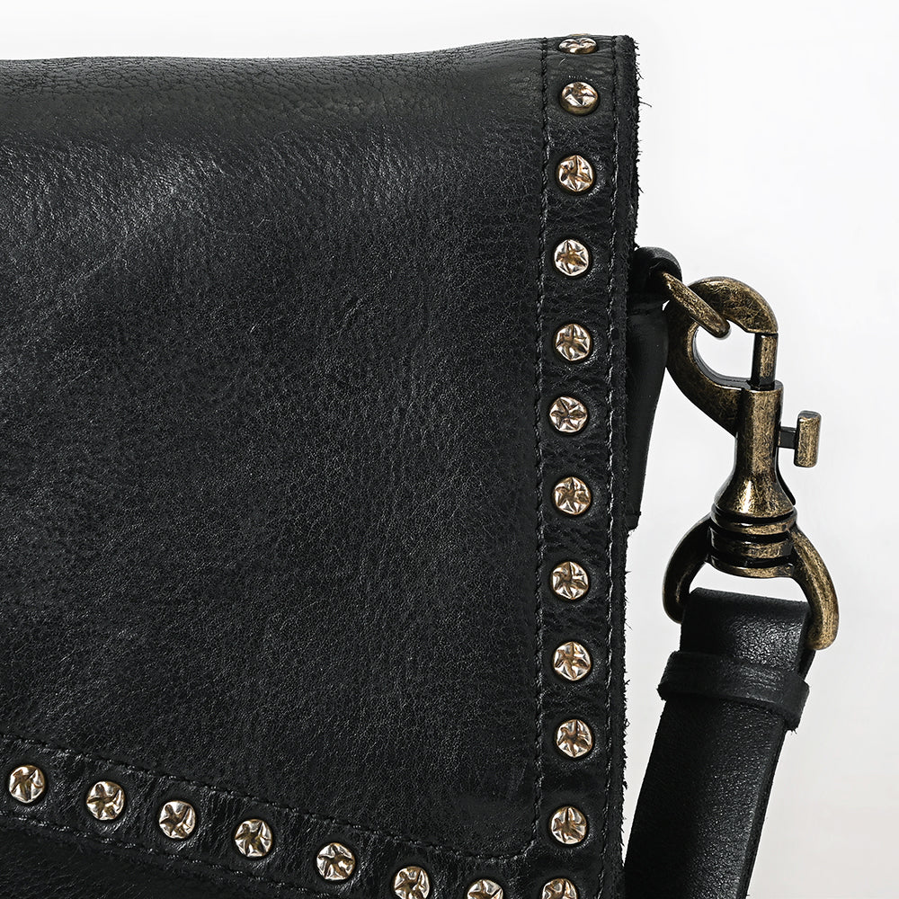 SWC169 Studded Flap Western Crossbody