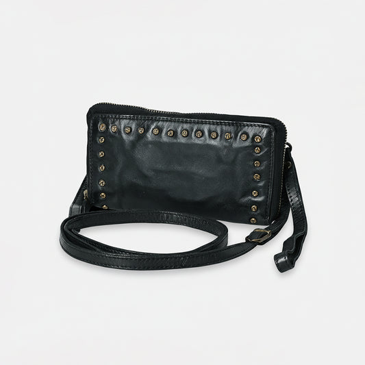 SWC212 Cuorina - Luxury Leather Riveted Wristlet