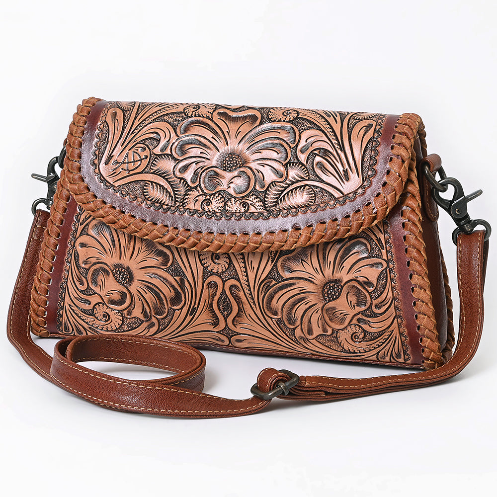 ADBG1771 Crossbody Hand Tooled Genuine Leather women bag western Bag