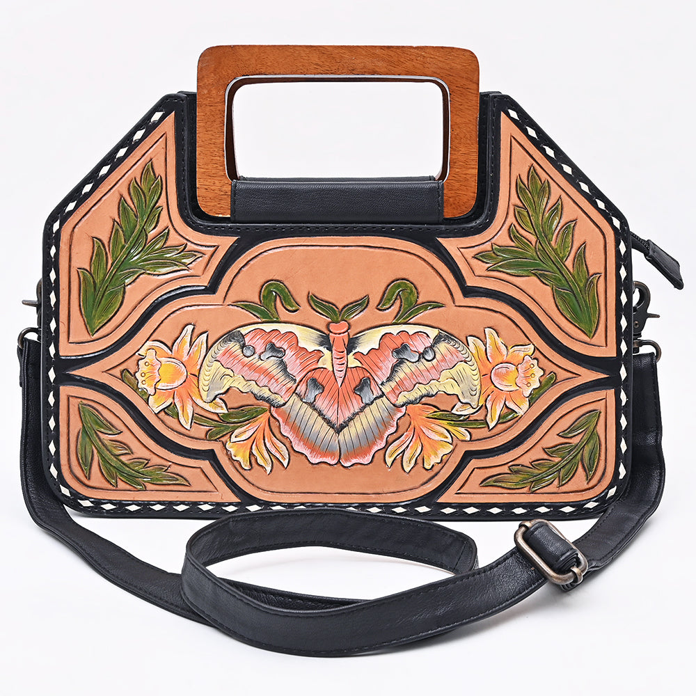 ADBG1776 Crossbody Hand Tooled Genuine Leather women bag western Bag
