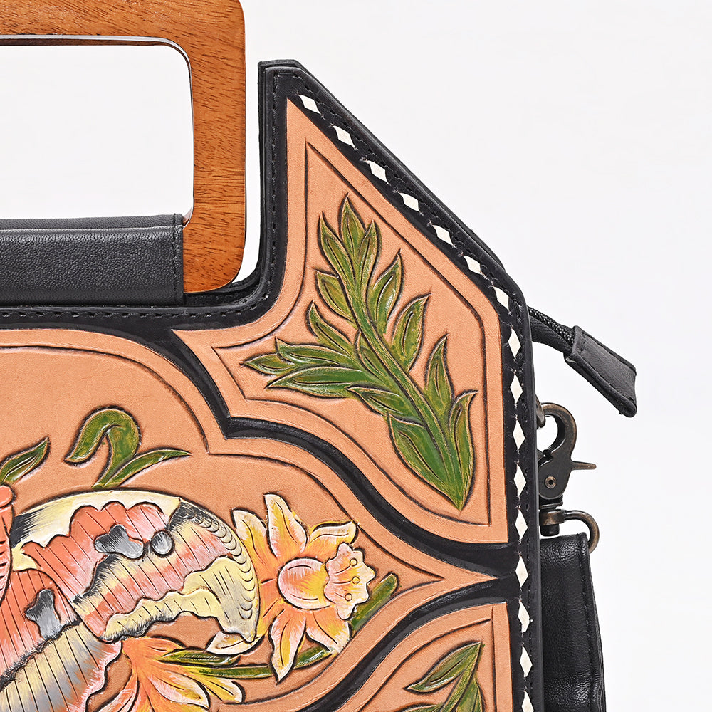 ADBG1776 Crossbody Hand Tooled Genuine Leather women bag western Bag