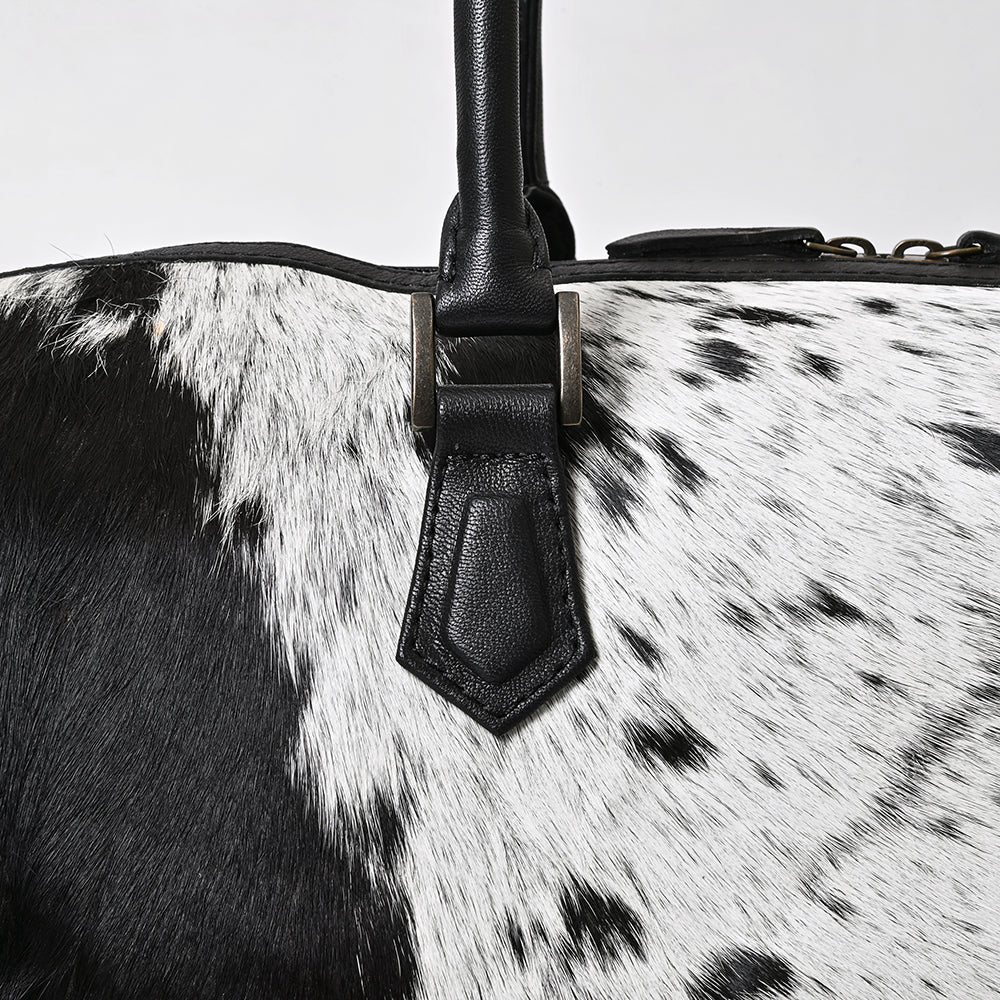 ADBG1779 Duffle Hair On Genuine Leather women bag western Bag